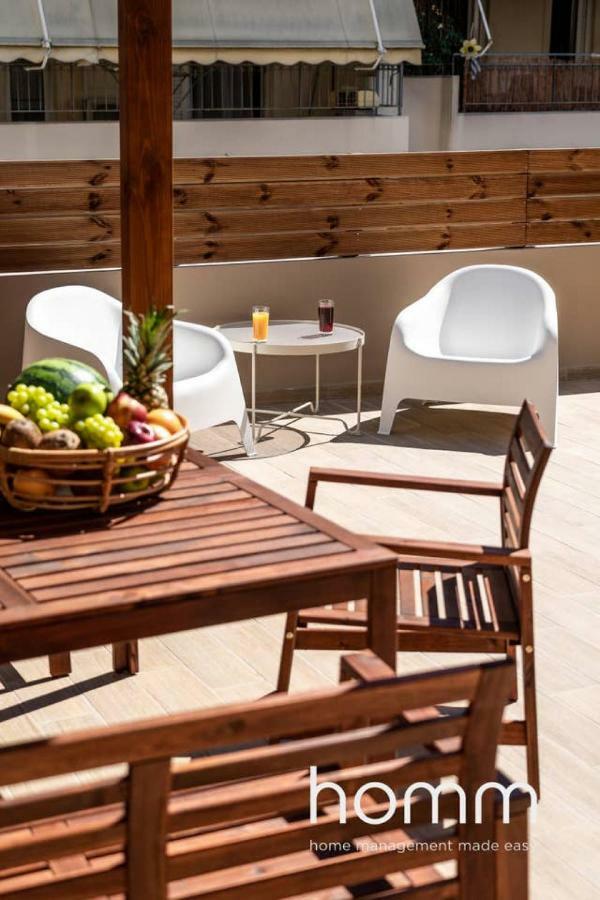 Nemeseos Ground Floor Homm Apartment With Roof Garden And Wading Pool Atény Exteriér fotografie