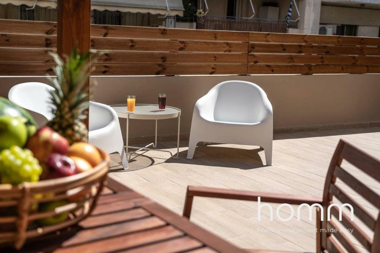 Nemeseos Ground Floor Homm Apartment With Roof Garden And Wading Pool Atény Exteriér fotografie